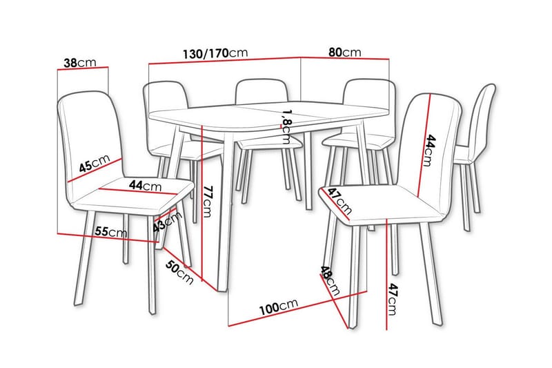 Narberth Matgrupp - Möbler - Matplats - Matgrupp & matbord med stolar