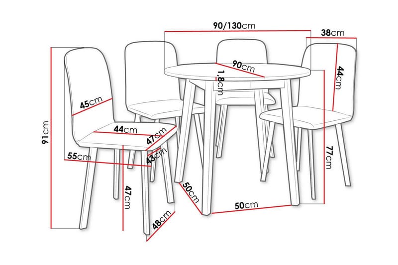 Narberth Matgrupp - Möbler - Matplats - Matgrupp & matbord med stolar