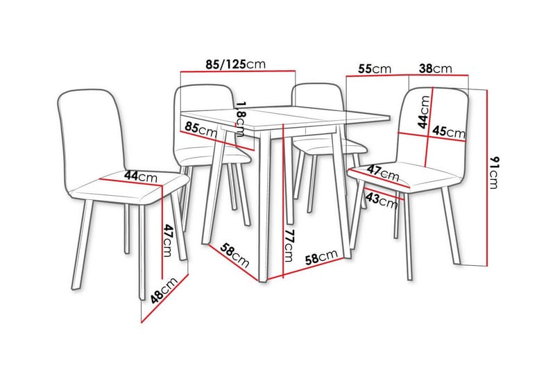 Narberth Matgrupp - Möbler - Matplats - Matgrupp & matbord med stolar
