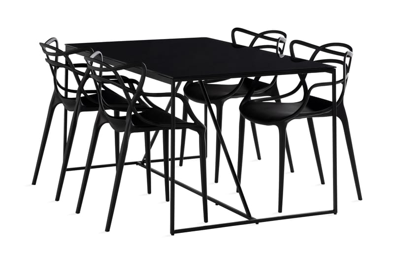 NIJOU Matbord 140 + 4 DEEMS Karmstol - Matgrupp & matbord med stolar