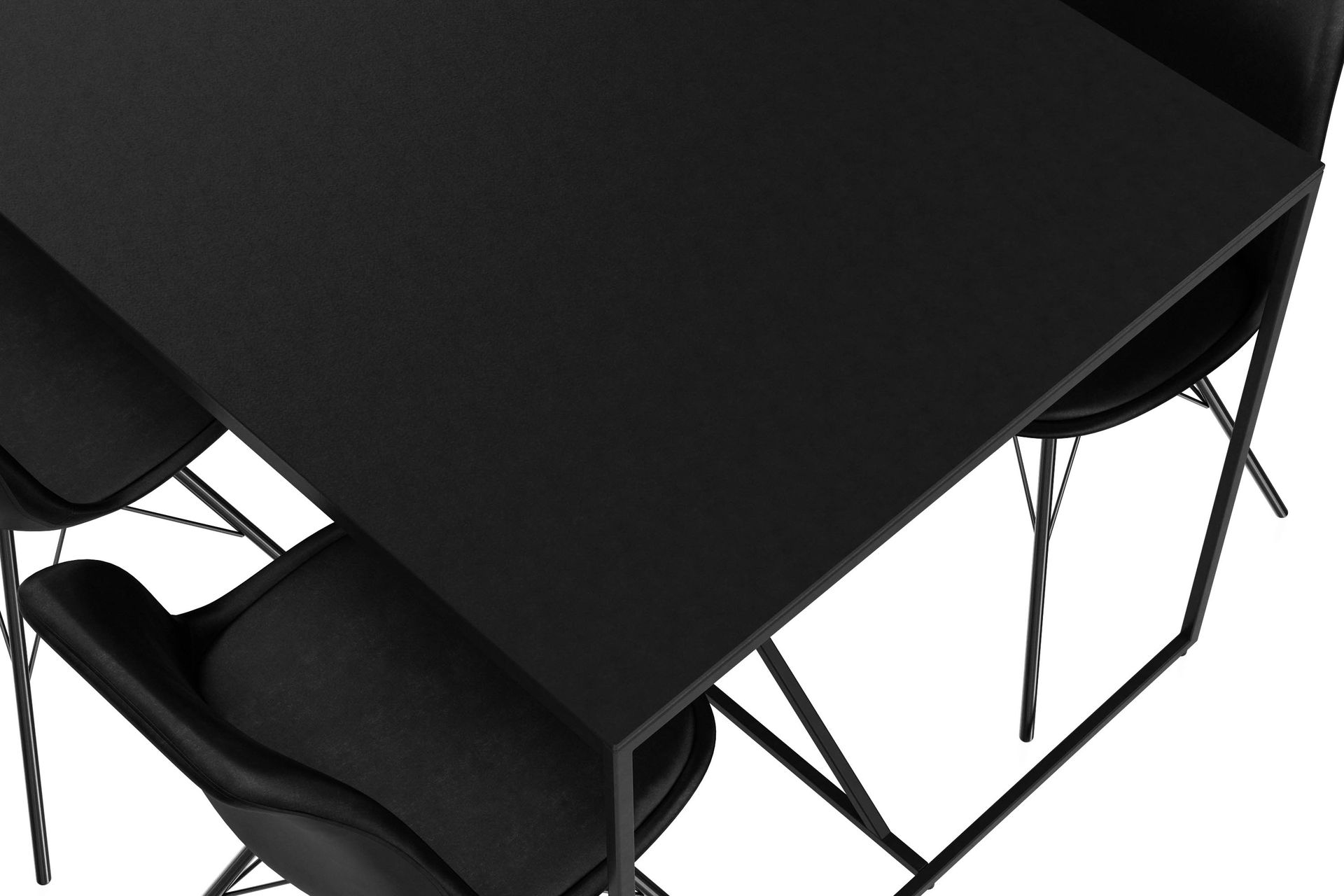 NIJOU Matbord 180 cm Med 6 st Shell Matstol Sammet - Möbler - Matplats - Matgrupp & matbord med stolar