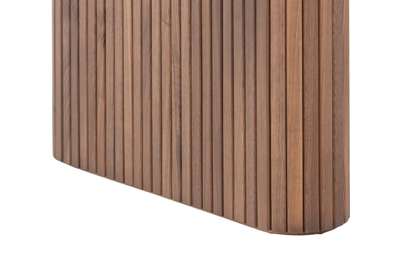 Noira Matbord 220 cm Massiv Valnöt med 6st Gemmiano Matstol - Brun / Teddy / Trä - Möbler - Matplats - Matgrupp & matbord med stolar