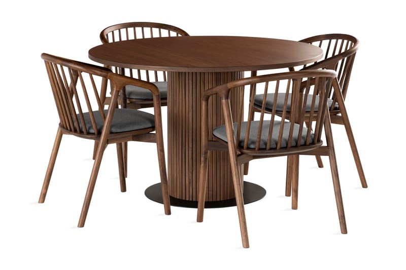 Noira Ovalt Matbord 220 cm med 6 Filip Matstolar