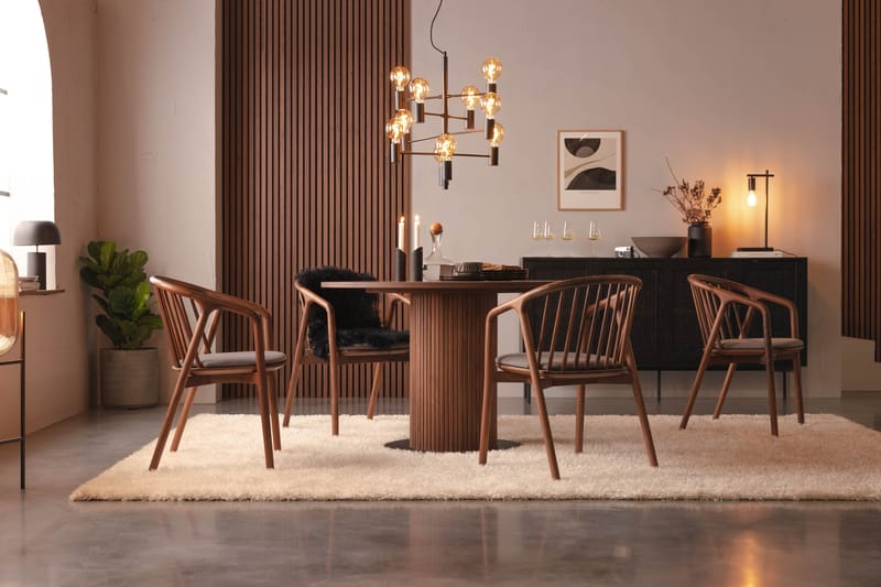 Noira Ovalt Matbord 220 cm med 6 Filip Matstolar - Möbler - Matplats - Matgrupp & matbord med stolar