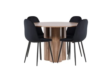 Olivia Matgrupp 110 cm Rund med 4 Polar stolar - Möbler - Matplats - Matgrupp & matbord med stolar