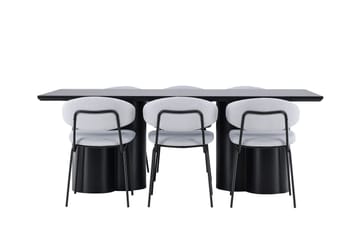 Olivia Matgrupp 210 cm Rektangulär med 6 Chico stolar - Möbler - Matplats - Matgrupp & matbord med stolar