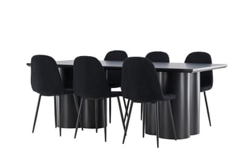 Olivia Matgrupp 210 cm Rektangulär med 6 Polar stolar - Möbler - Matplats - Matgrupp & matbord med stolar