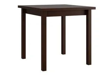 Patrickswell Kvadratisk Matgrupp 80x80 cm – Matbord med 4 Matstolar med Klädd Rygg i Trä - Mörkbrun|Gråbrun - Möbler - Matplats - Matgrupp & matbord med stolar