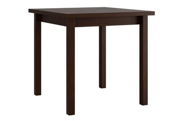 Patrickswell Kvadratisk Matgrupp 80x80 cm – Matbord med 4 Matstolar med Klädd Rygg i Trä - Mörkbrun|Olivgrön - Möbler - Matplats - Matgrupp & matbord med stolar