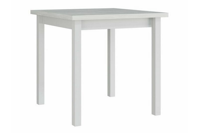 Patrickswell Kvadratisk Matgrupp 80x80 cm – Matbord med 4 Matstolar med Klädd Rygg i Trä - Vit|Olivgrön - Möbler - Matplats - Matgrupp & matbord med stolar