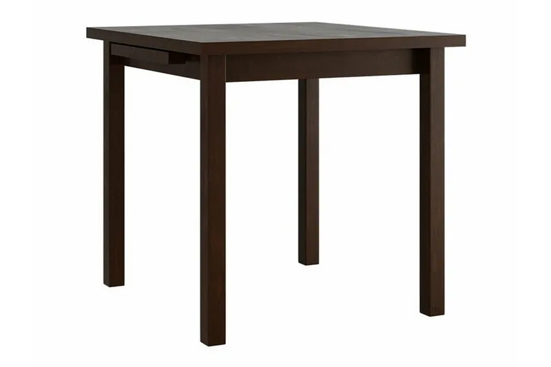 Patrickswell Kvadratisk Utdragbar Matgrupp 80–110 cm – Matbord med 4 Matstolar med Spjälrygg i Trä - Mörkbrun|Beige - Möbler - Matplats - Matgrupp & matbord med stolar