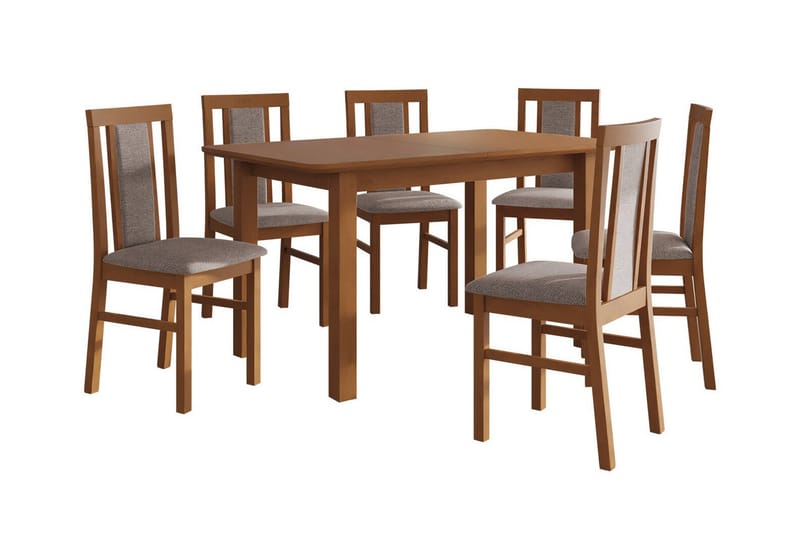 Patrickswell Matgrupp Beige/Trä - Möbler - Matplats - Matgrupp & matbord med stolar