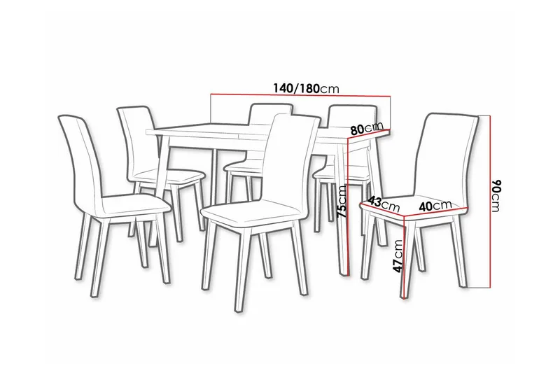 Patrickswell Matgrupp - Möbler - Matplats - Matgrupp & matbord med stolar