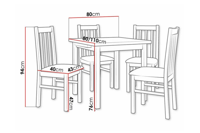 Patrickswell Matgrupp - Möbler - Matplats - Matgrupp & matbord med stolar