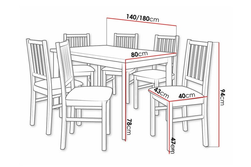 Patrickswell Matgrupp - Möbler - Matplats - Matgrupp & matbord med stolar