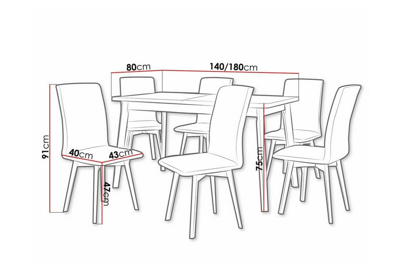 Patrickswell Matgrupp - Möbler - Matplats - Matgrupp & matbord med stolar
