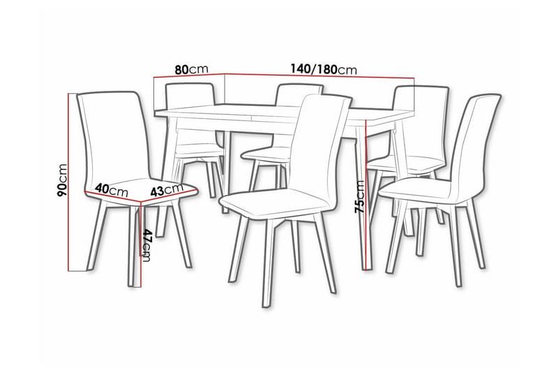 Patrickswell Matgrupp - Möbler - Matplats - Matgrupp & matbord med stolar