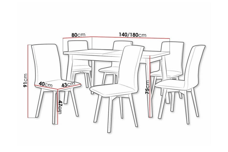 Patrickswell Matgrupp - Möbler - Matplats - Matgrupp & matbord med stolar