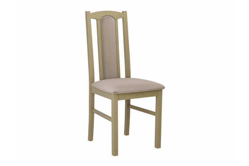 Patrickswell Rektangulär Utdragbar Matgrupp 140–180 cm – Matbord med 6 Matstolar med Klädd Rygg i Trä - Natur|Beige - Möbler - Matplats - Matgrupp & matbord med stolar