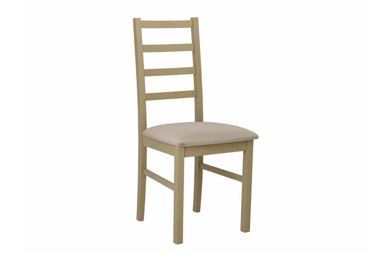 Patrickswell Rektangulär Utdragbar Matgrupp 160–200 cm – Matbord med 6 Matstolar med Stegrygg i Trä - Natur|Beige - Möbler - Matplats - Matgrupp & matbord med stolar