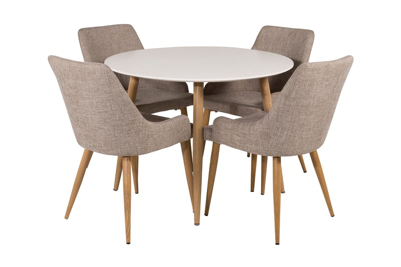 PEDER Matgrupp med 4 Matstolar - Matgrupp & matbord med stolar