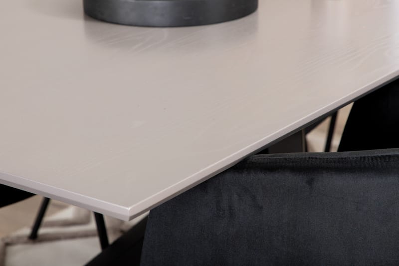 Penny Matgrupp 190 cm inkl 6 Berita Stolar - Grå/Svart - Möbler - Matplats - Matgrupp & matbord med stolar