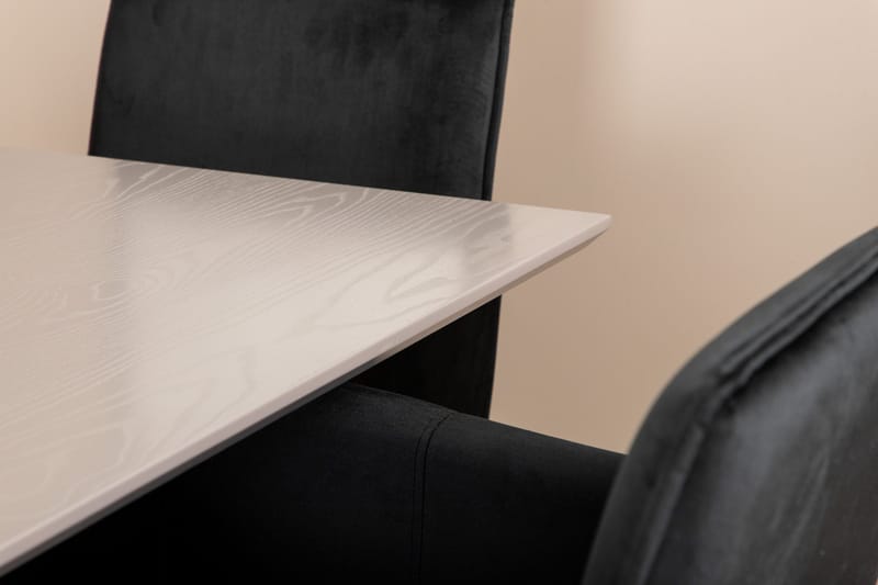 Penny Matgrupp 190 cm inkl 6 Pipi Stolar - Grå/Svart/Koppar - Möbler - Matplats - Matgrupp & matbord med stolar