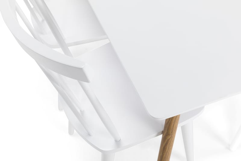 PESO Matbord + 4 COMO Stol Vit - Möbler - Matplats - Matgrupp & matbord med stolar