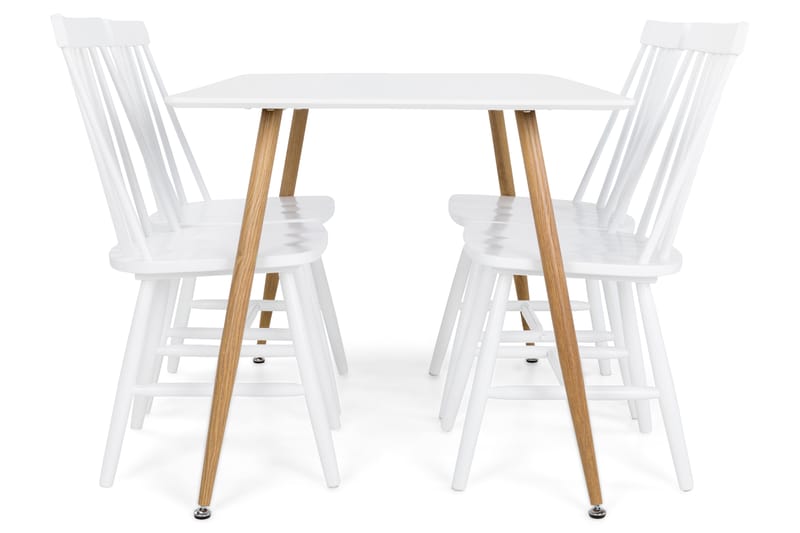 PESO Matbord + 4 LANT Stol Vit - Möbler - Matplats - Matgrupp & matbord med stolar