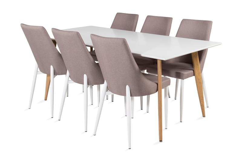 PESO Matgrupp 180 cm med 6 JEMPE Köksstolar - Möbler - Matplats - Matgrupp & matbord med stolar