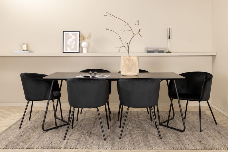 Pippi matbord med 6st Berit matstol - Möbler - Matplats - Matgrupp & matbord med stolar