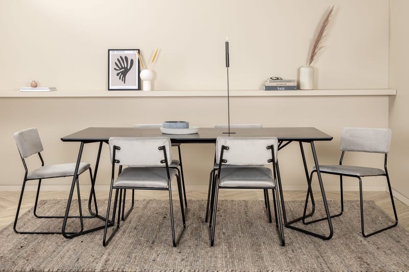 Pippi matbord med 6st Kenth matstol - Möbler - Matplats - Matgrupp & matbord med stolar