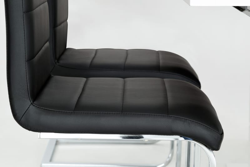 Ratliff Förlängningsbart Matgrupp 180 cm med 4 Cibus Stol - Vit/Svart - Möbler - Matplats - Matgrupp & matbord med stolar