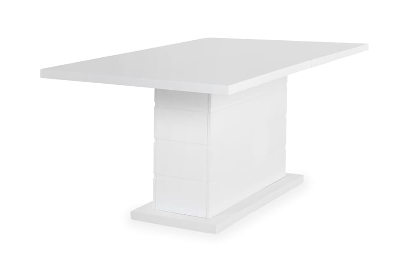 Ratliff Matbord 180 cm Förlängningsbart med illäggsskiva +  6 st Nibe stol beige med svarta ben - Vit/Beige - Möbler - Matplats - Matgrupp & matbord med stolar