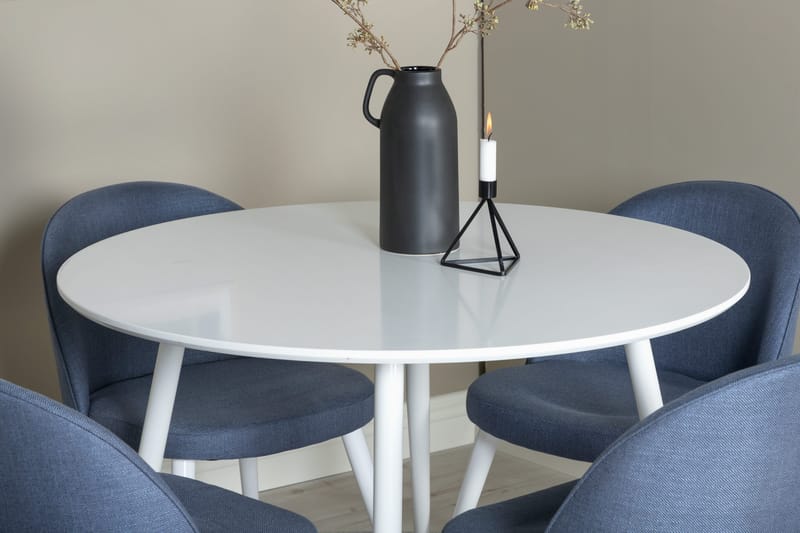 Ridones Matgrupp 100 cm Rund + 4 Sedavi Matstolar - Möbler - Matplats - Matgrupp & matbord med stolar