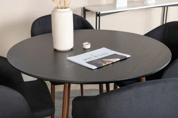 Ridones Matgrupp Rund 100 cm + 4 st Kullersbro Matstolar - Möbler - Matplats - Matgrupp & matbord med stolar
