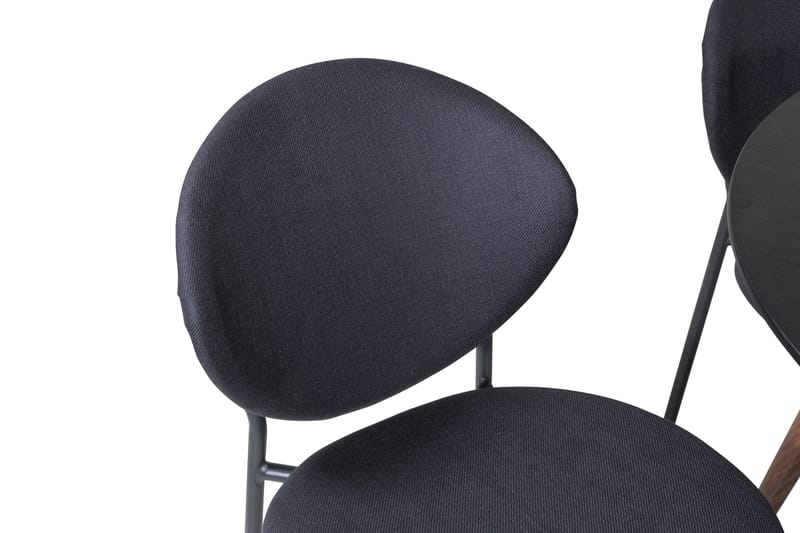 Ridones Matgrupp Runt inkl 4 Moncoll Stolar - Svart/Brun - Möbler - Matplats - Matgrupp & matbord med stolar