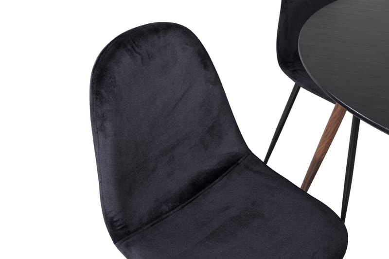 Ridones Matgrupp Runt inkl 4 Pontus Stolar - Svart/Brun - Möbler - Matplats - Matgrupp & matbord med stolar