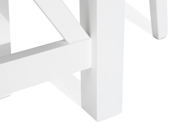 ROSWELL Matbord 150 + 4 STILO Stol Konstläder Vit - Matgrupp & matbord med stolar