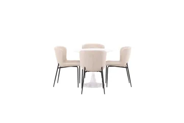 Rund Matgrupp Hamden, Modesto - Beige - Möbler - Matplats - Matgrupp & matbord med stolar