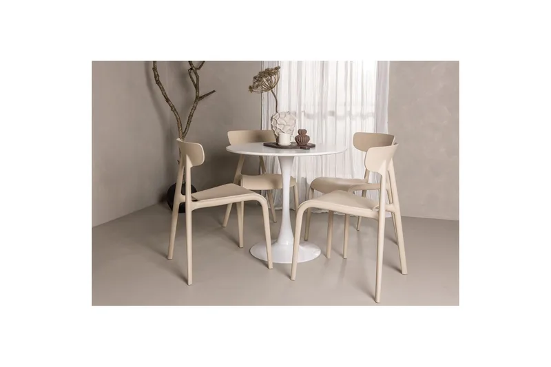 Rund Matgrupp Hamden, Ursholmen - Beige - Möbler - Matplats - Matgrupp & matbord med stolar