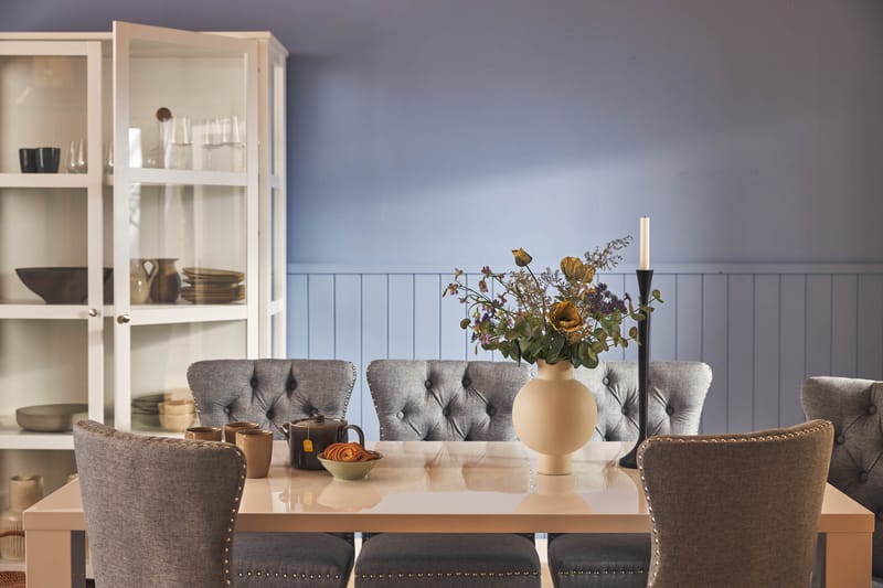 SALA Matbord 180 cm Vit + 6 VALSTORP Stolar - Möbler - Matplats - Matgrupp & matbord med stolar