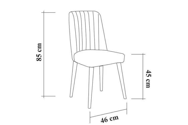 Shundrea Matgrupp 4 delar 75 cm - Valnöt - Möbler - Matplats - Matgrupp & matbord med stolar