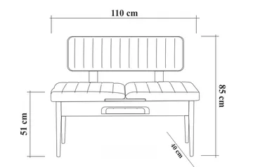 Shundrea Matgrupp 5 delar 75 cm - Valnöt - Möbler - Matplats - Matgrupp & matbord med stolar