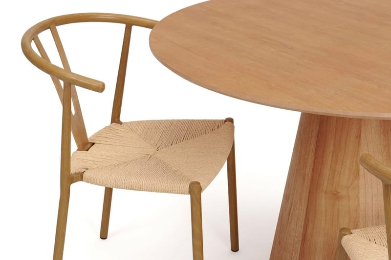 Siena Matgrupp runt 110 cm Ek med 4 Elysia Matstolar - Ek - Möbler - Matplats - Matgrupp & matbord med stolar
