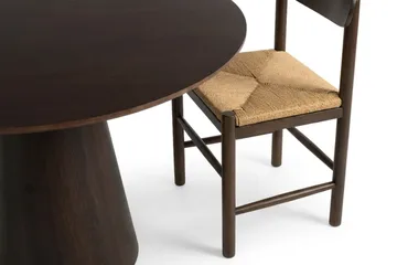 Siena Matgrupp runt 110 cm Rökt Ek med 4 Malte Matstolar - Möbler - Matplats - Matgrupp & matbord med stolar