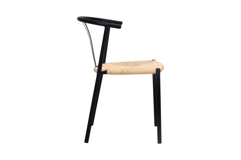 Siena Matgrupp runt 110 cm Svart med 4 Elysia Matstolar - Svart - Möbler - Matplats - Matgrupp & matbord med stolar