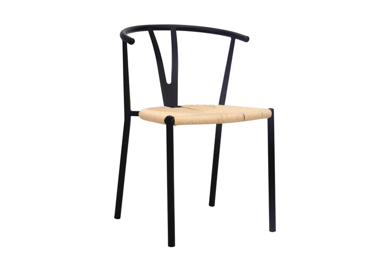 Siena Matgrupp runt 110 cm Svart med 4 Elysia Matstolar - Svart - Möbler - Matplats - Matgrupp & matbord med stolar