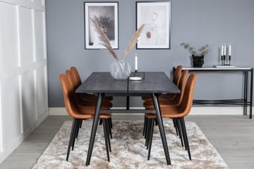 Sleek Matgrupp Förlängningsbar 195 cm Rektangulär med 6 Polar stolar - Möbler - Matplats - Matgrupp & matbord med stolar