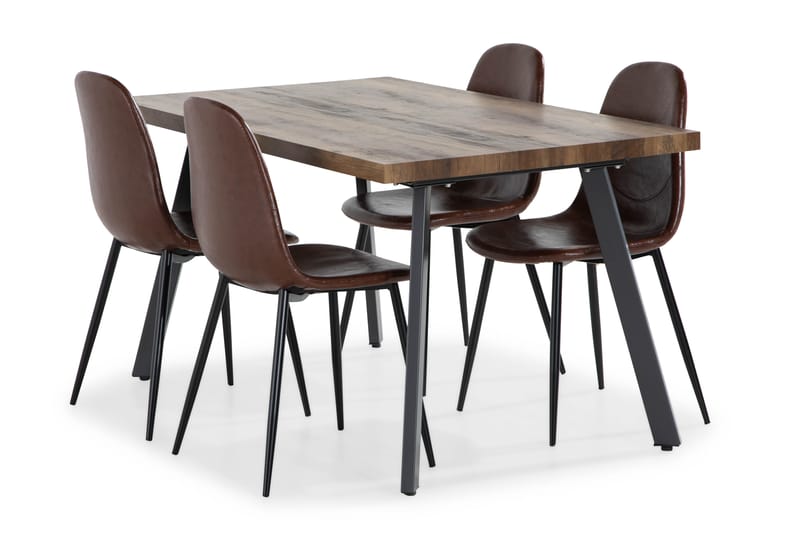 SWEETPO Matgrupp Förlängningsbar med 4 NIKOLAS Stol - Matgrupp & matbord med stolar